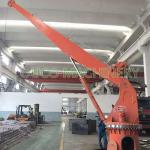 Marine Deck 3T Fixed Boom 9m CCS Hydraulic Jib Crane for sale