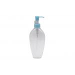 200ml White And Transparent Plastic Spray Lotion Bottle With Blue Pump for sale