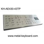 30mA Water Resistant Stainless Steel Keyboard 43 Keys With Touchpad Mouse for sale