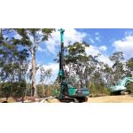 Hydraulic Long Spiral Auger Rotary Drilling Rig CFA KR80M Pile Driving Rigs 140KN for sale