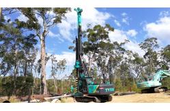 China Hydraulic Long Spiral Auger Rotary Drilling Rig CFA KR80M Pile Driving Rigs 140KN supplier