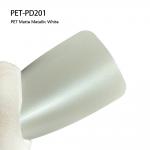 PET-PD201 PET Metallic White Car Matte Wrap Film Vinyl PPF for sale