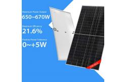 China 670W Trina Pv Modules 210mm Solar Cell Mono Facial Half Cut Modules 650W supplier