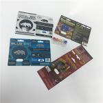 Platinum 10K Sex Pill Capsule Blister Card Packaging Boxes Engraving Craft Customized for sale