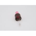 Brown Transparent Closure Essential Oil Dropper Plastic Dropper With Pink Teat