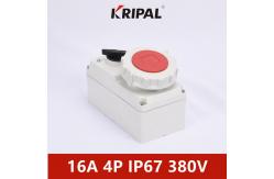 China Single Phase Mechanical Interlock Power Socket IP67 380V 3P 4P 5P supplier