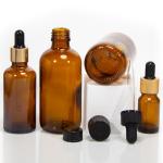 Small 4oz Amber Glass Dropper Bottles With Measured Pipette for sale