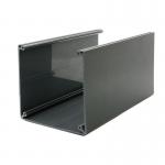                    PVC Profiles Black Tube ABS Sleeve Cover Extrusion Square Channel              for sale