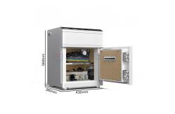 China Solid Steel Fingerprint Lock Smart Box Safe With Auto Open Fingerprint Lock Safe supplier
