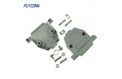 China 180 Degree Straight Plastic Backshell 25 Pin D SUB Cover supplier