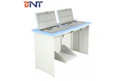 China Customizable Flip Top Computer Desk For Multimedia Classroom / Conference Room supplier