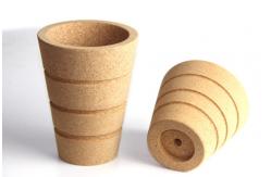 China LFGB Custom Cork Plant Pots Eco Friendly Recycled  Biodegradable supplier