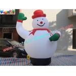 Snowman Inflatable Christmas Decorations Pvc 8kg For Advertising for sale