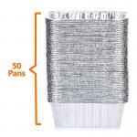 1LB Custom 8342 Aluminum Foil Food Containers 450ml Food Container Foil With Lid for sale