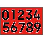 Two Tone Heat Transfer Letters And Numbers Iron On Sports Numbers For Shorts for sale