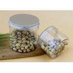 500ml Clear PET Plastic Candy Jars With Aluminum Lids And Screw Caps