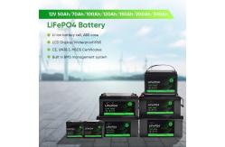 China 12 Volt Iron Phosphate Lithium LiFePo4 Batteries 100ah 200Ah 300Ah 400Ah Custom supplier