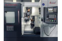 China Syntec Powerful Dual Spindle Dual Turret Lathe For Manufacturing Plant supplier