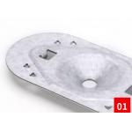 Zinc Coated Steel Oval Barbed Plate For Fix Waterproofing Membrane To Roof Decks for sale