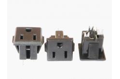 China Plastic 3 Prong American Power Socket , Electrical Wall Outlet Standard Grounding supplier