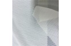 China CRINKLE CHIFFON White Polyester Fabric , Washable 100 Percent Polyester Fabric supplier