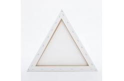 China Triangle Shaped Blank Stretched Canvas 280G Cotton Stretched Artist Canvas For Painting supplier