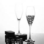 Transparent Tulip Shape Champagne Glass Lead-Free Crystal Glass Red Wine for sale