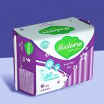 Natural Organic Disposable Sanitary Napkin Eco Friendly 100% Cotton Sanitary Pads for sale