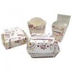 Customized Eco-friendly Fast Food Packaging Box For Fried Chicken French Fries Burger Box Set Meal for sale