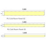 B2 Fireproof Cam Lock PU Panel Cold Room Insulation Material