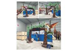 China Tree Door Dinosaur Tribe For Theme Park With Rgb Light supplier