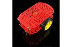 China 4WD Plastic Transparent Wheel Smart Car Chassis Kit For Mecanum supplier
