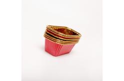 China Fluted Sides Aluminum Foil Baking Cups , Baking Mini Aluminum Cupcake Liners supplier
