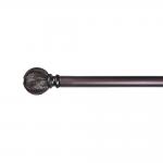 Package Carton Resin Curtain Pipe With Cylinder Shape Finials Customizable Curtain rod Finials for sale