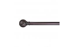China Package Carton Resin Curtain Pipe With Cylinder Shape Finials Customizable Curtain rod Finials supplier