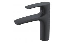 China Brass Modern Single Hole Single Handle Basin Mixer in Chrome Matte Black supplier