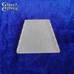 Durable Linear Textured Sandblasting Glass For Ambient Mood Lighting Cover for sale