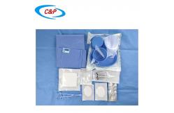 China Bulk Green Disposable Eye Drape Pack Kit SMS PP PE Material supplier