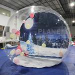 Christmas Decoration Giant Inflatable Snow Globe Inflatable Bounce House Photo Booth for sale
