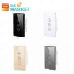 Tuya Smart Wifi Dimmer Switch US Standard Touch Panel App Control With Alexa Google for sale