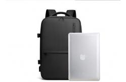 China Smart USB Laptop Backpack Custom Logo 20L-39L Black / Grey For Men supplier