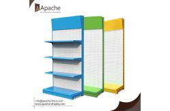 China Customized Pop Pos Display Standing Pegboard Metal Display Stands With Wheels supplier