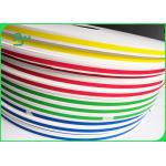 60gsm Virgin Red / Green Printed Food Grade Paper to Make Paper Straws for sale