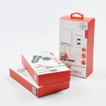 Delicate Custom Design Cable Wire Car Phone Charger Paper Packaging Box with Clear Window for sale