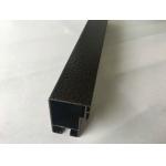 6063 6063A 6060 6061 Anodized Aluminum Profiles Oxidizing Sand Blast Black for sale