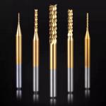 PCB Corn Cob End Mill Cutter TiN Coated Titanium Coated Carbide Milling Cutter for sale