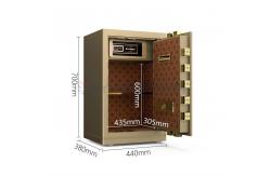 China Solid Steel Smart Office Safe Box Biometric Digital Fingerprint Lock YB/N7-70 supplier