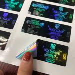 Synthesis Pharmaceutical Hologram 10ml Vial Labels Glossy Finish Self Adhesive Labels