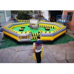 Commercial Meltdown Mechanical Inflatable Wipe Out With 0.55mm PVC Tarpaulin for sale