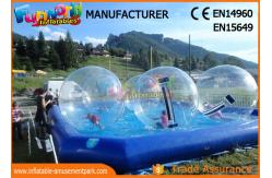China Large Blue PVC tarpaulin Inflatable Water Pools Square / Round Shape supplier